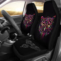 Owl Colorful Face Car Seat Covers-Gear Wanta