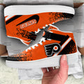 P Flyers Air Mid Shoes Custom Hockey Sneakers Fans-Gear Wanta
