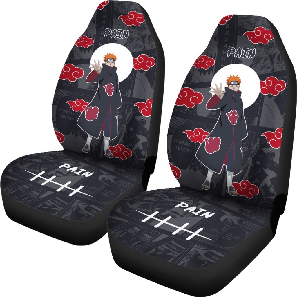 Pain Uchiha NRT Akatsuki Members Car Seat Covers Custom Anime Car Accessories-Gear Wanta