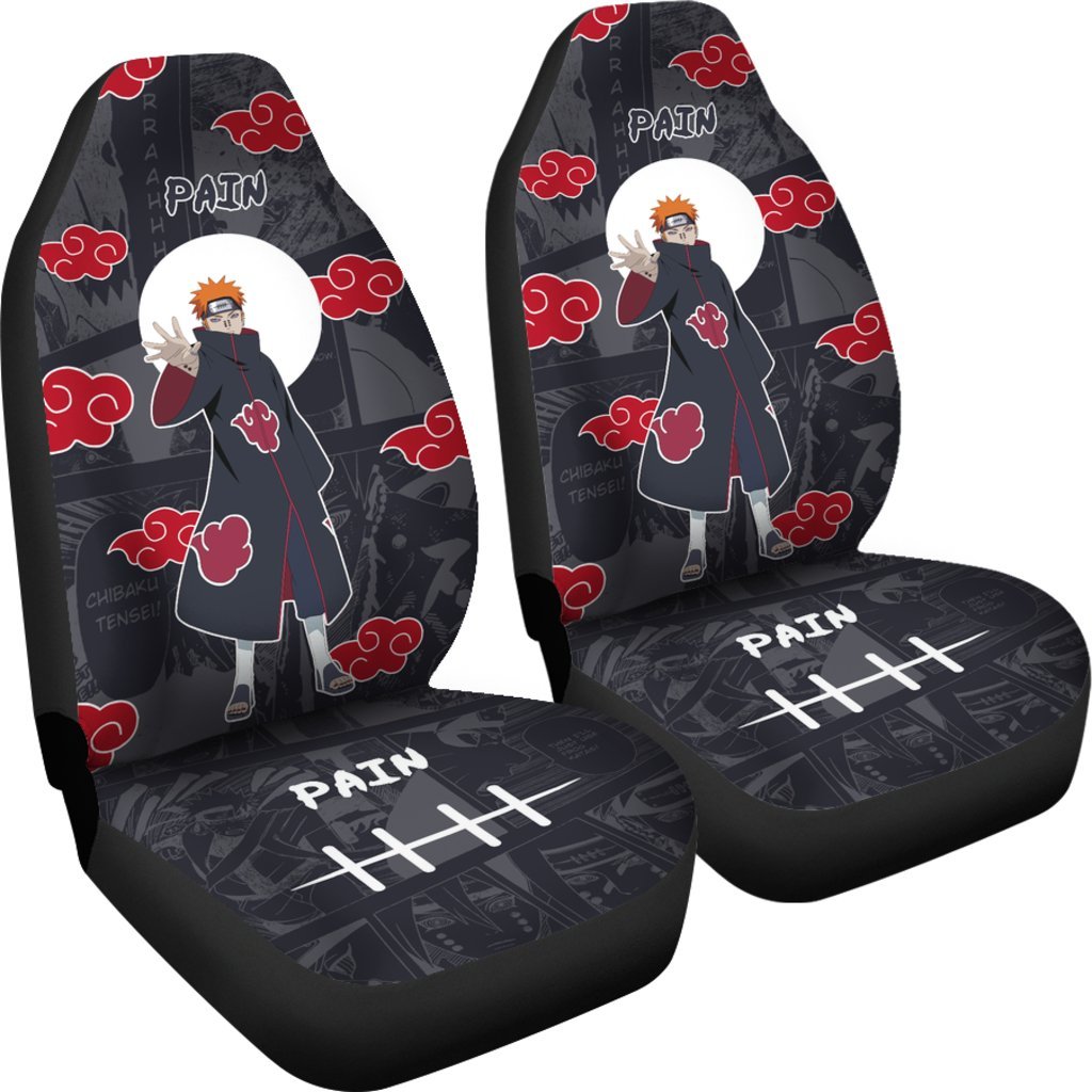 Pain Uchiha NRT Akatsuki Members Car Seat Covers Custom Anime Car Accessories-Gear Wanta