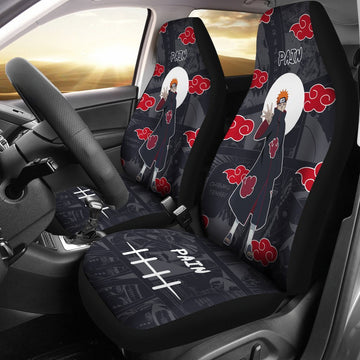 Pain Uchiha NRT Akatsuki Members Car Seat Covers Custom Anime Car Accessories-Gear Wanta