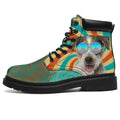 Parson Russell Dog Boots Funny Hippie Style Shoes-Gear Wanta