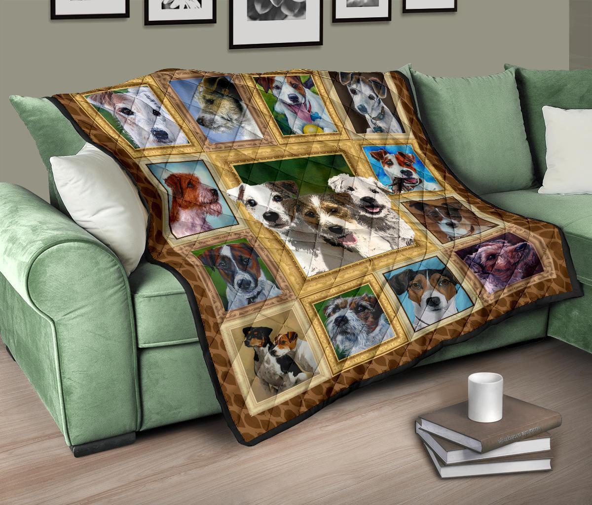 Parson Russell Dog Quilt Blanket Amazing-Gear Wanta