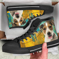 Parson Russell Dog Sneakers Colorful High Top Shoes-Gear Wanta