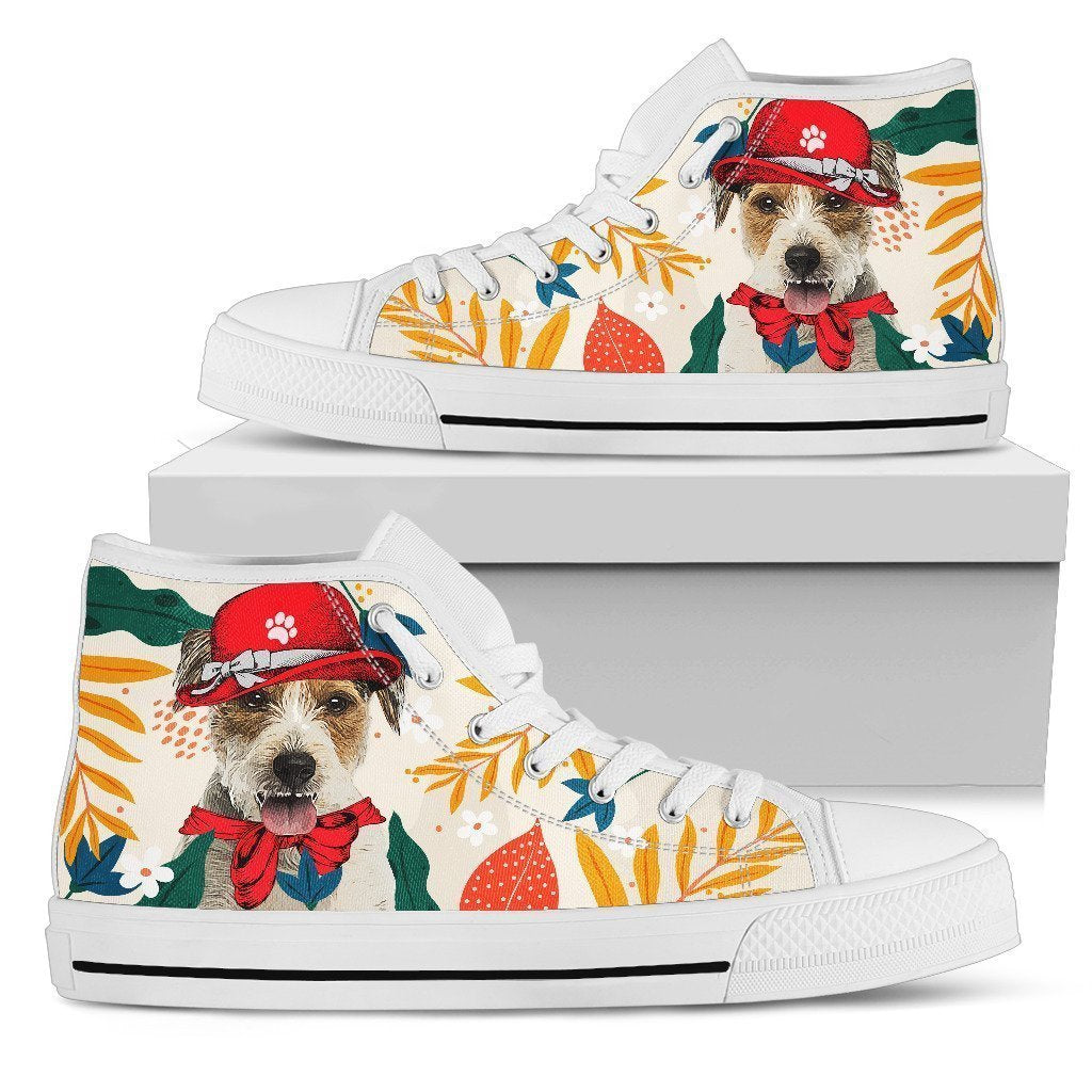 Parson Russell Dog Sneakers Women High Top Shoes Funny-Gear Wanta