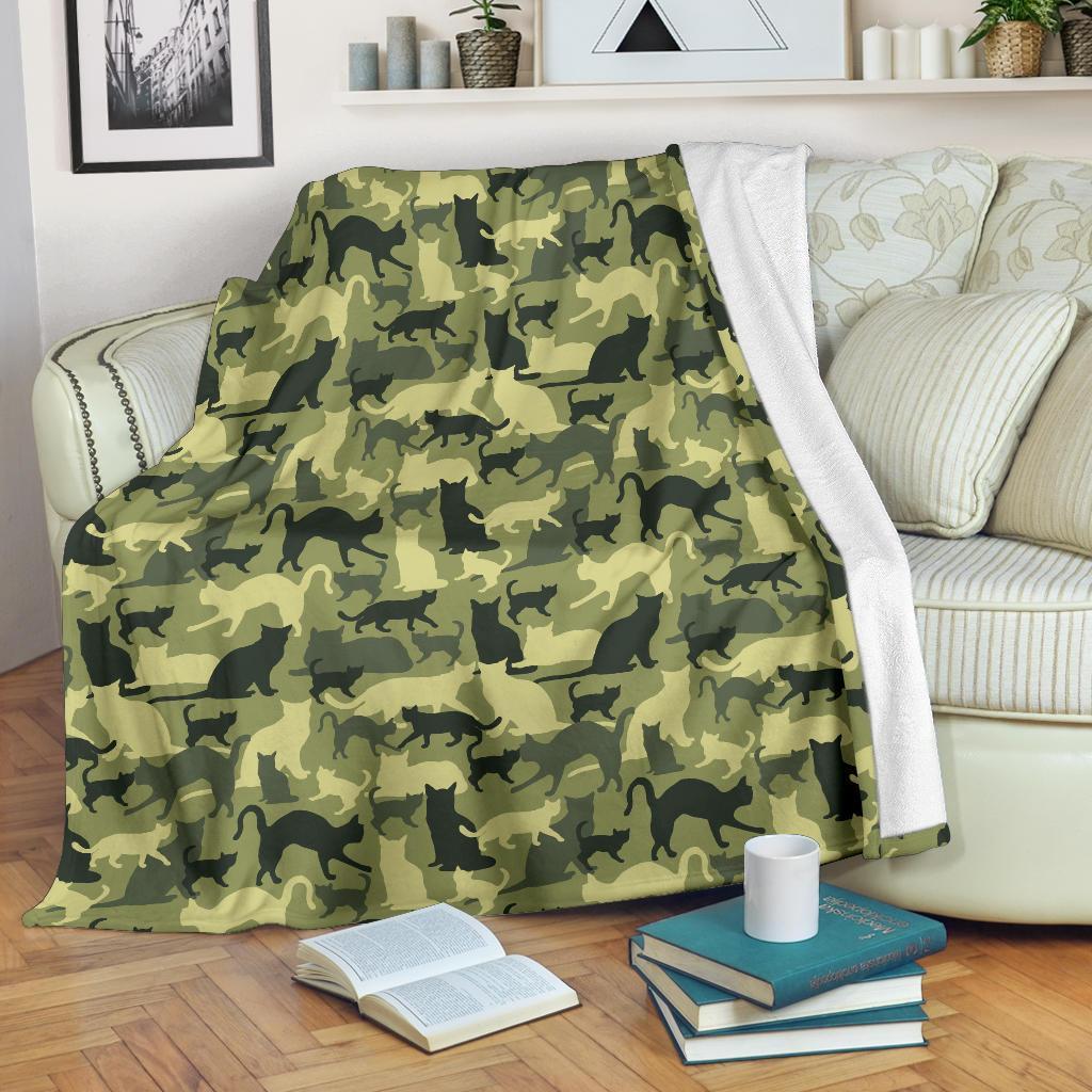 Pattern Cats Fleece Blanket For Cat Lover-Gear Wanta