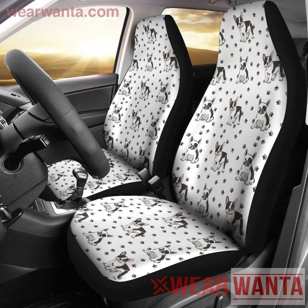 Pattern French Bulldog Car Seat Covers-Gear Wanta