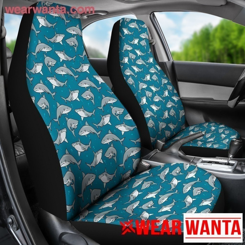 Pattern With Cute Sharks Car Seat Covers LT04-Gear Wanta