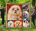 Peekapoo Dog Quilt Blanket Funny Mixed Breed Dog-Gear Wanta