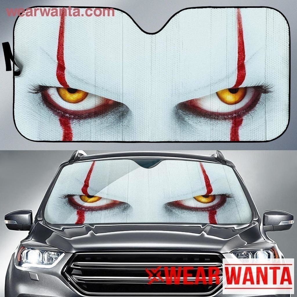 Pennywise Face Car Sun Shade Horror Character-Gear Wanta