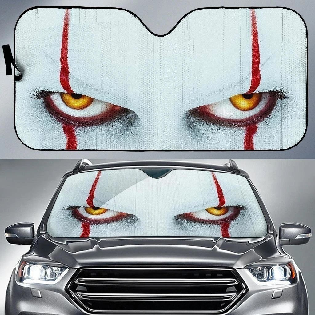 Pennywise Face Car Sun Shade Horror Character-Gear Wanta