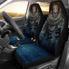 Pennywise IT Car Seat Covers Custom Horror Police Wanted Car Decoration-Gear Wanta