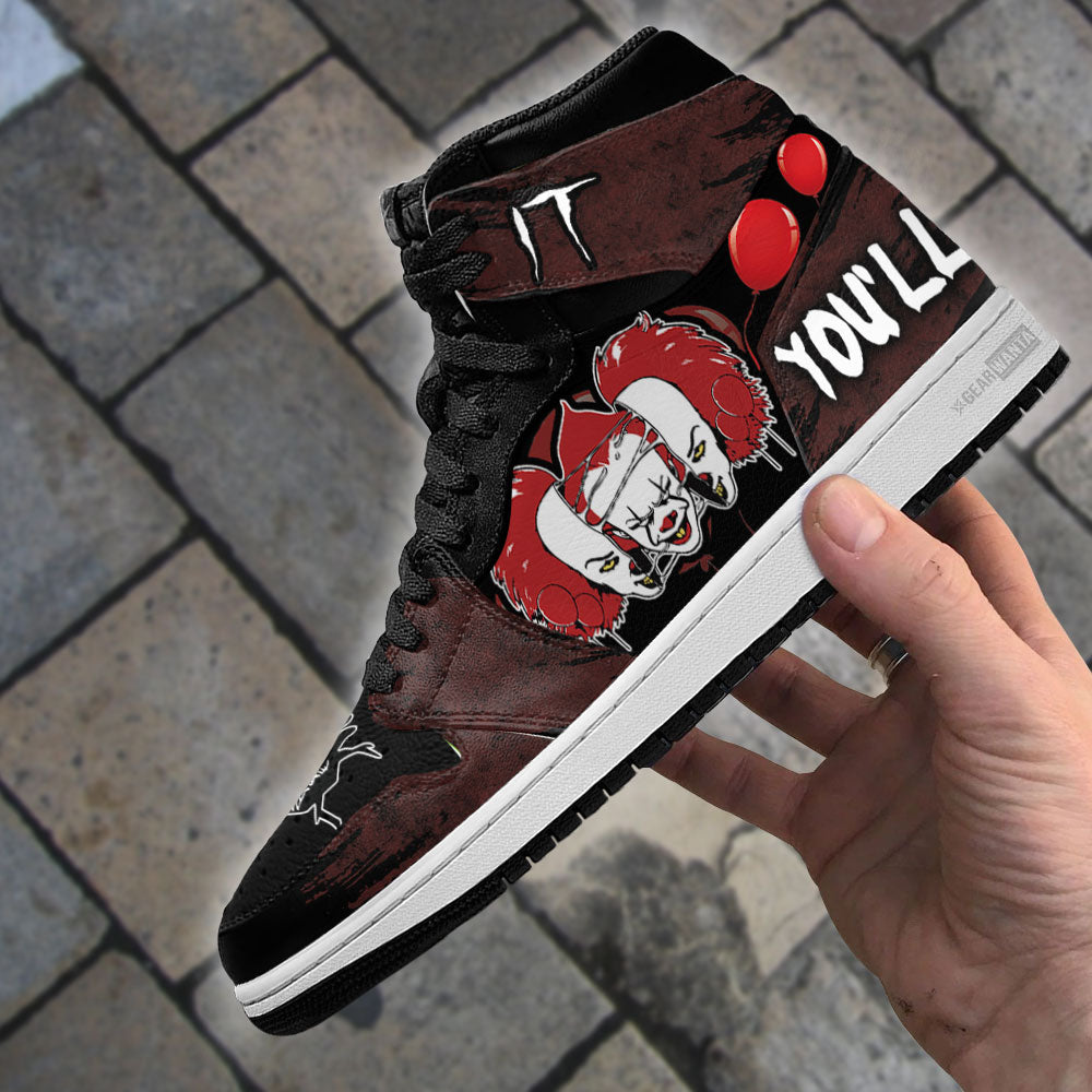 Pennywise IT Shoes Custom Horror Face Sneakers-Gear Wanta