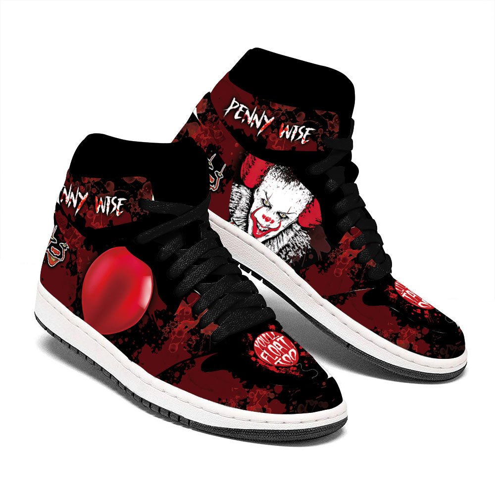 Pennywise IT Shoes Custom Horror Fans Sneakers-Gear Wanta
