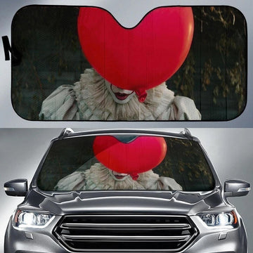 Pennywise Red Balloon Car Sun Shade Custom Idea-Gear Wanta