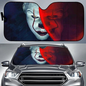 Pennywise Red Balloon Car Sun Shade Horror Fan-Gear Wanta