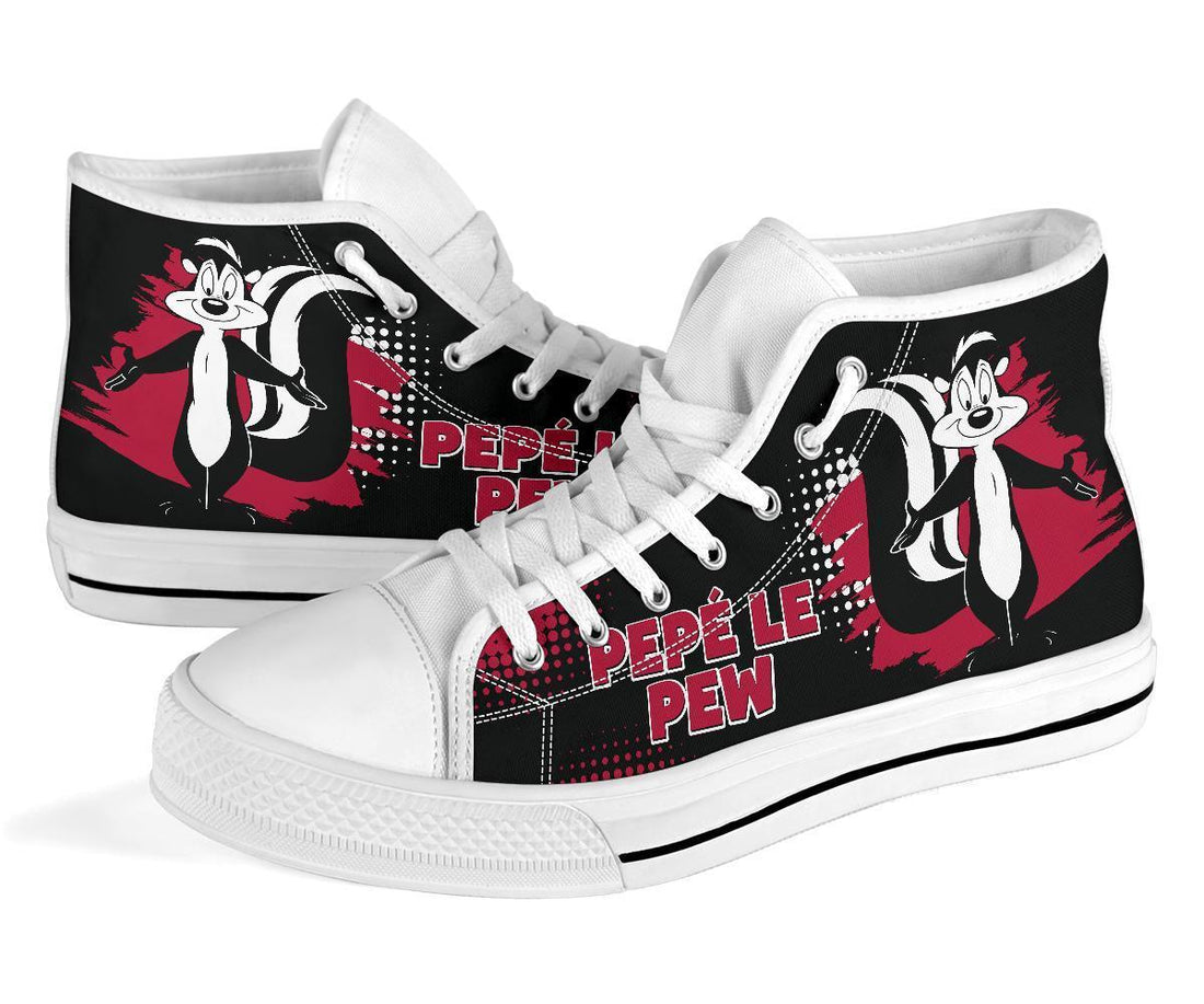 Pepe Le Pew High Top Shoes Looney Tunes Fan-Gear Wanta