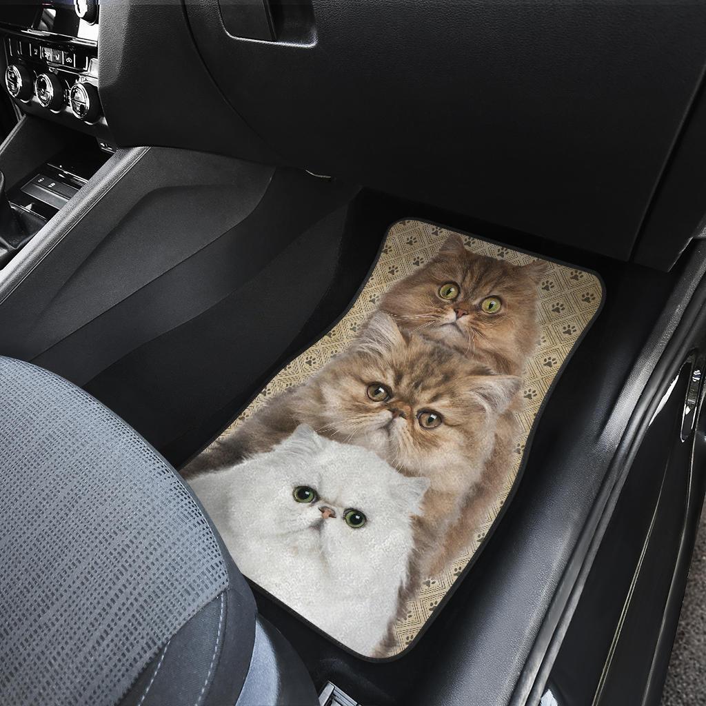 Persian Cat Car Floor Mats Funny For Persian Cat Lovers-Gear Wanta