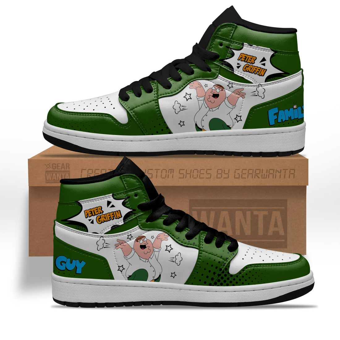 Peter Griffin JDs Sneakers Custom Family Guy Shoes-Gear Wanta