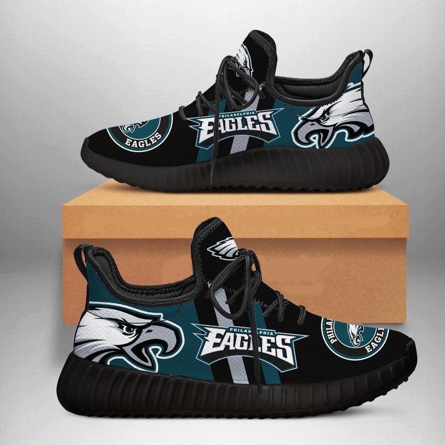 Philadelphia Eagles 4 Shoes Black Shoes Fan Gift Idea Run-Gear Wanta