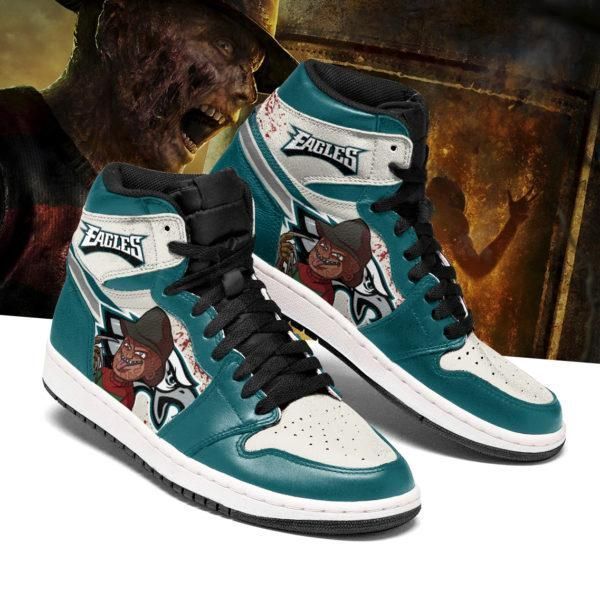 Philadelphia Eagles Horror Custom Shoes Sneakers Hi-Gear Wanta