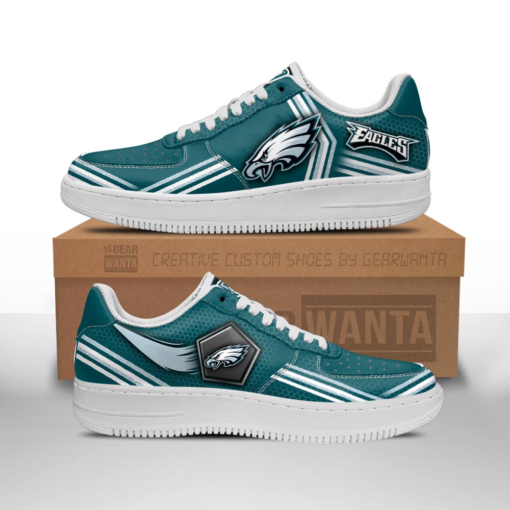 Philadelphia Eagles Air Sneakers Custom For Fans-Gear Wanta