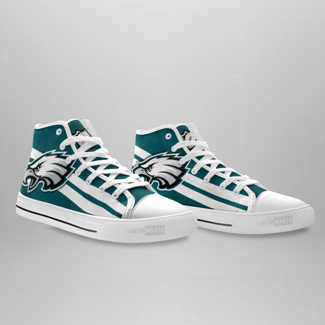 Men's Philadelphia Eagles Big Logo High Top Sneakers