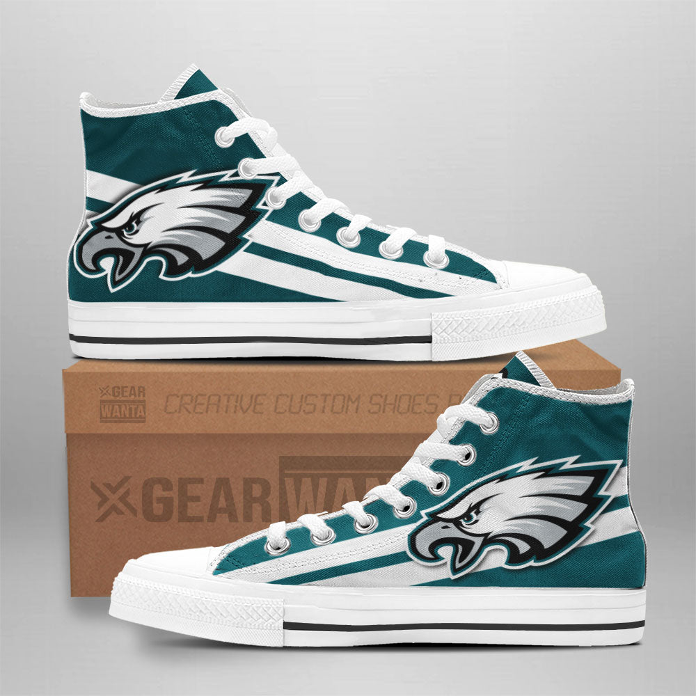 Philadelphia Eagles High Top Shoes Custom-Gear Wanta