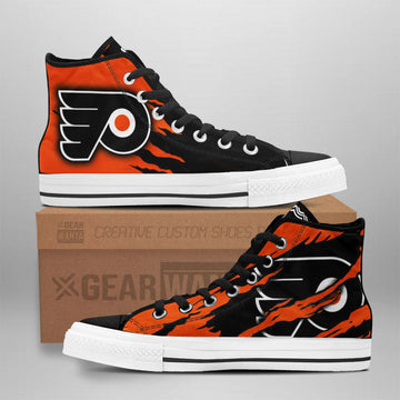 Philadelphia Flyers High Top Shoes Custom For Fans-Gear Wanta