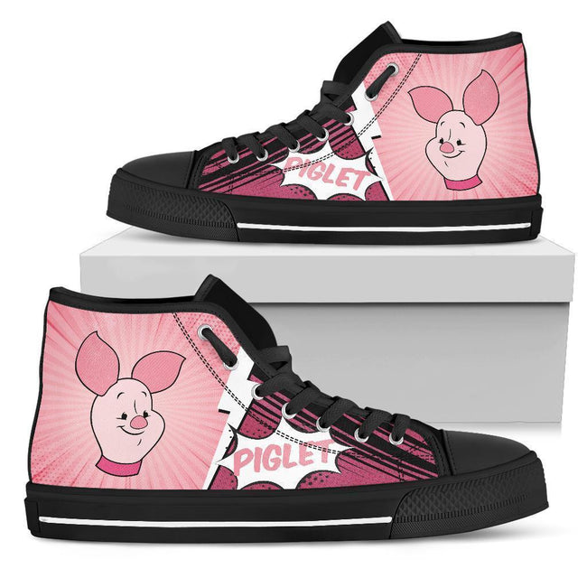 Piglet Sneakers Winnie The Pooh Friends High Top Shoes Fan-Gear Wanta