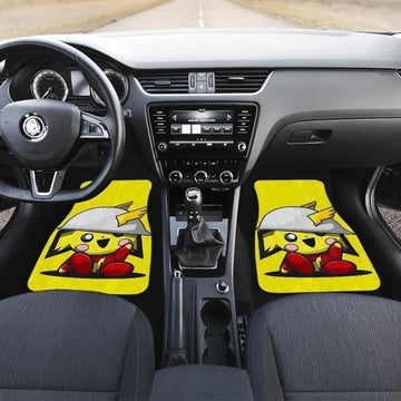 Pika Thor Car Floor Mats Funny Pika And Thor-Gear Wanta