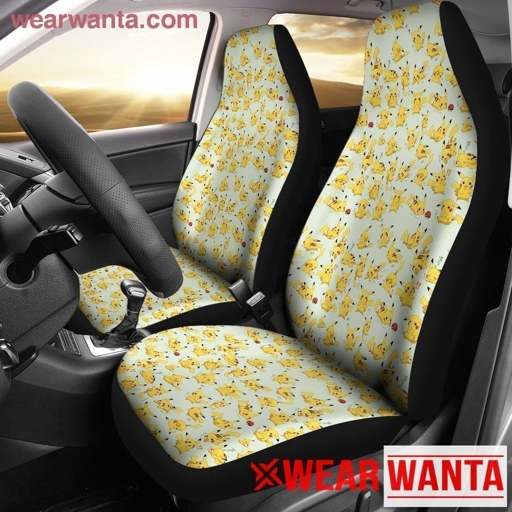 Pikachu Different Expressions Car Seat Covers-Gear Wanta