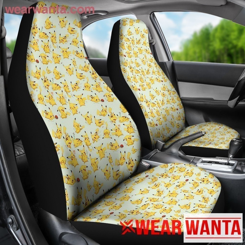 Pikachu Different Expressions Car Seat Covers-Gear Wanta
