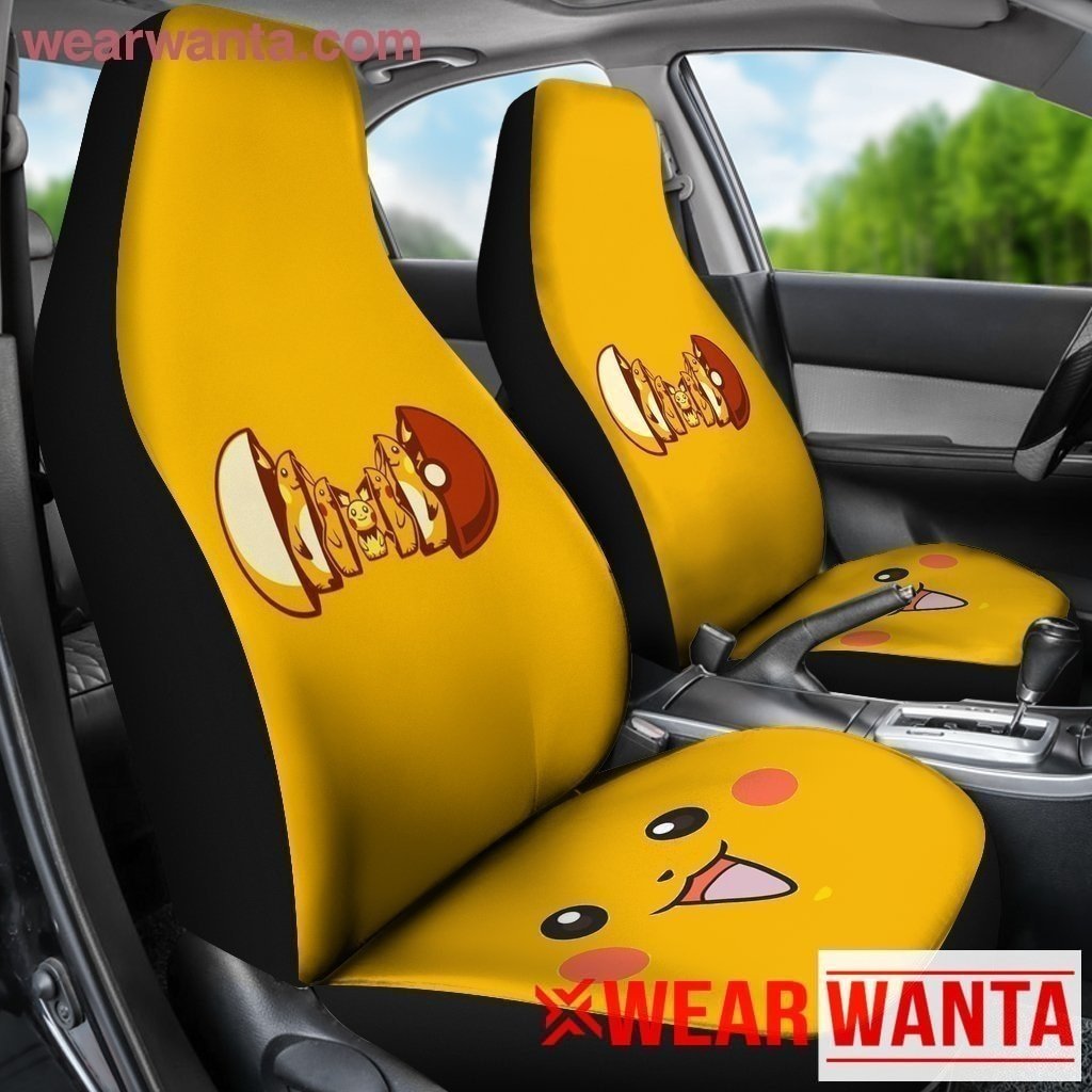 Pikachu Pokeball Car Seat Covers-Gear Wanta