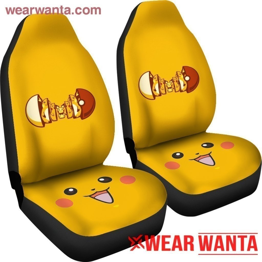 Pikachu Pokeball Car Seat Covers-Gear Wanta