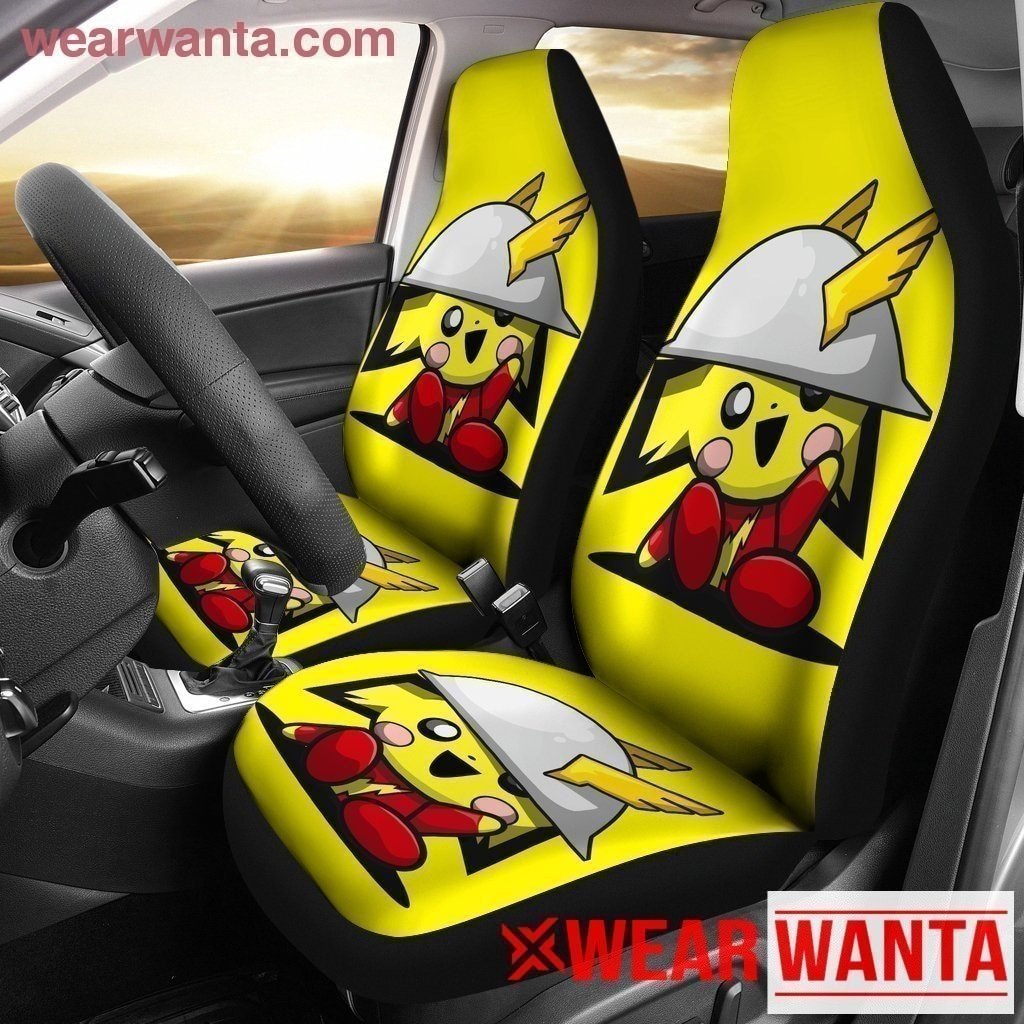 Pikathor Car Seat Covers Funny Pika and Thor-Gear Wanta