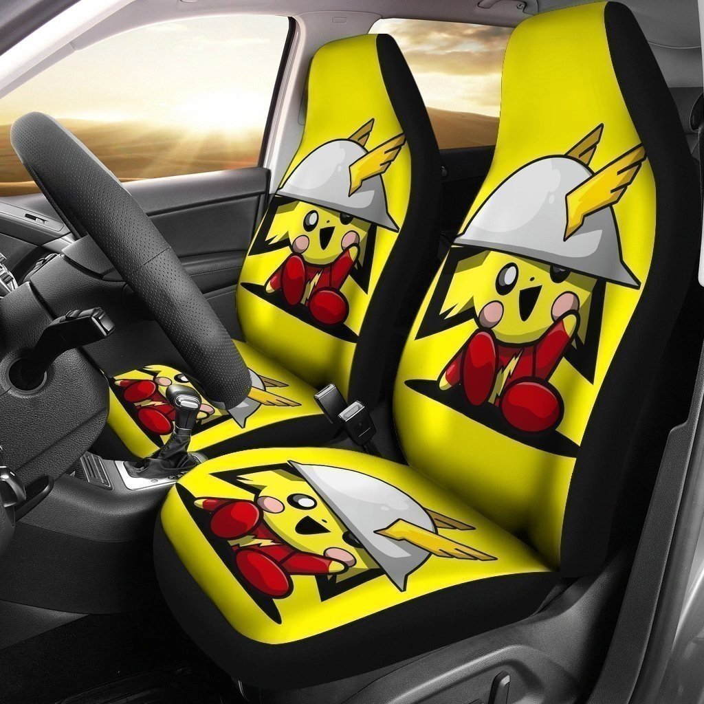 Pikathor Car Seat Covers Funny Pika and Thor-Gear Wanta