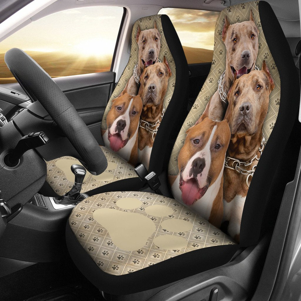 Pit Bull Car Seat Covers Bully Dog Car Seat Covers-Gear Wanta