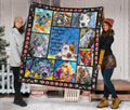 Pitbull Dog Quilt Blanket Angels Sometimes Have Paws-Gear Wanta