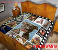 Pitbull Dog Quilt Blanket For Who Love Pitbull-Gear Wanta