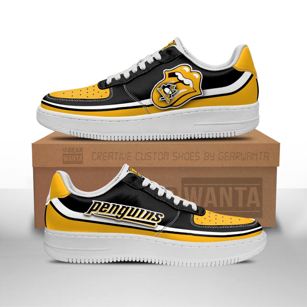 Pittsburgh Penguins Sneakers Custom Force Shoes Sexy Lips For Fans-Gear Wanta