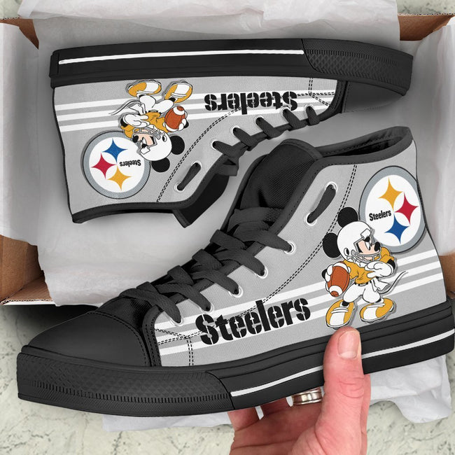 Pittsburgh Steelers High Top Shoes Custom PT19-Gear Wanta