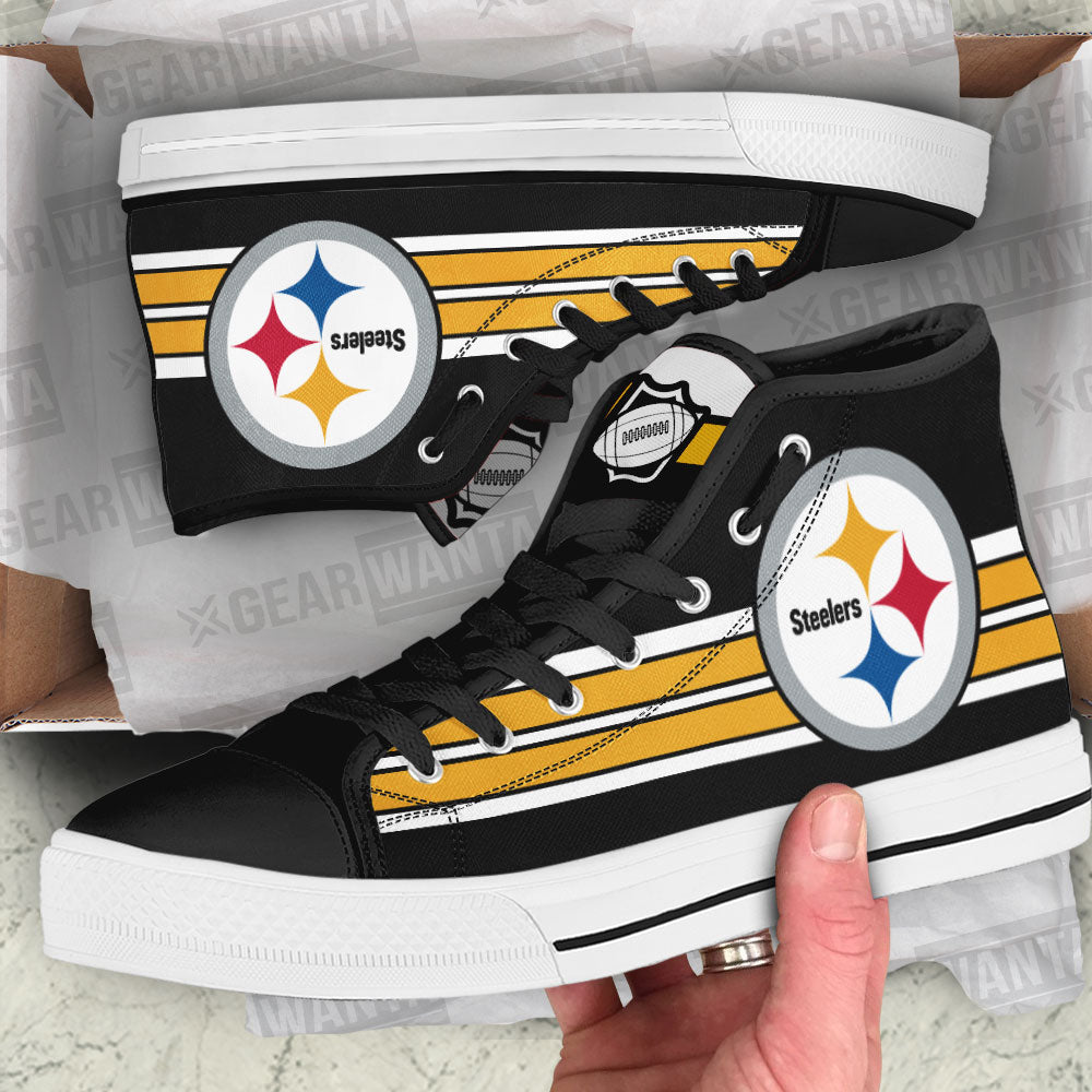 Pittsburgh Steelers High Top Shoes Custom-Gear Wanta