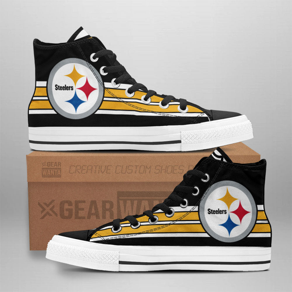 Pittsburgh Steelers High Top Shoes Custom-Gear Wanta