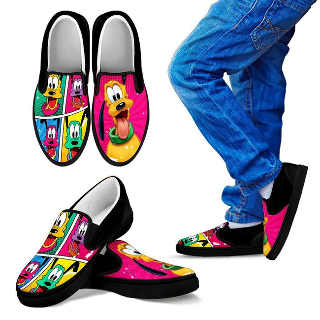 Pluto Slip On Shoes Classic Pop Art For Fan-Gear Wanta