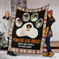 Pointer Dog Leave Paw Prints On Your Heart Fleece Blanket-Gear Wanta