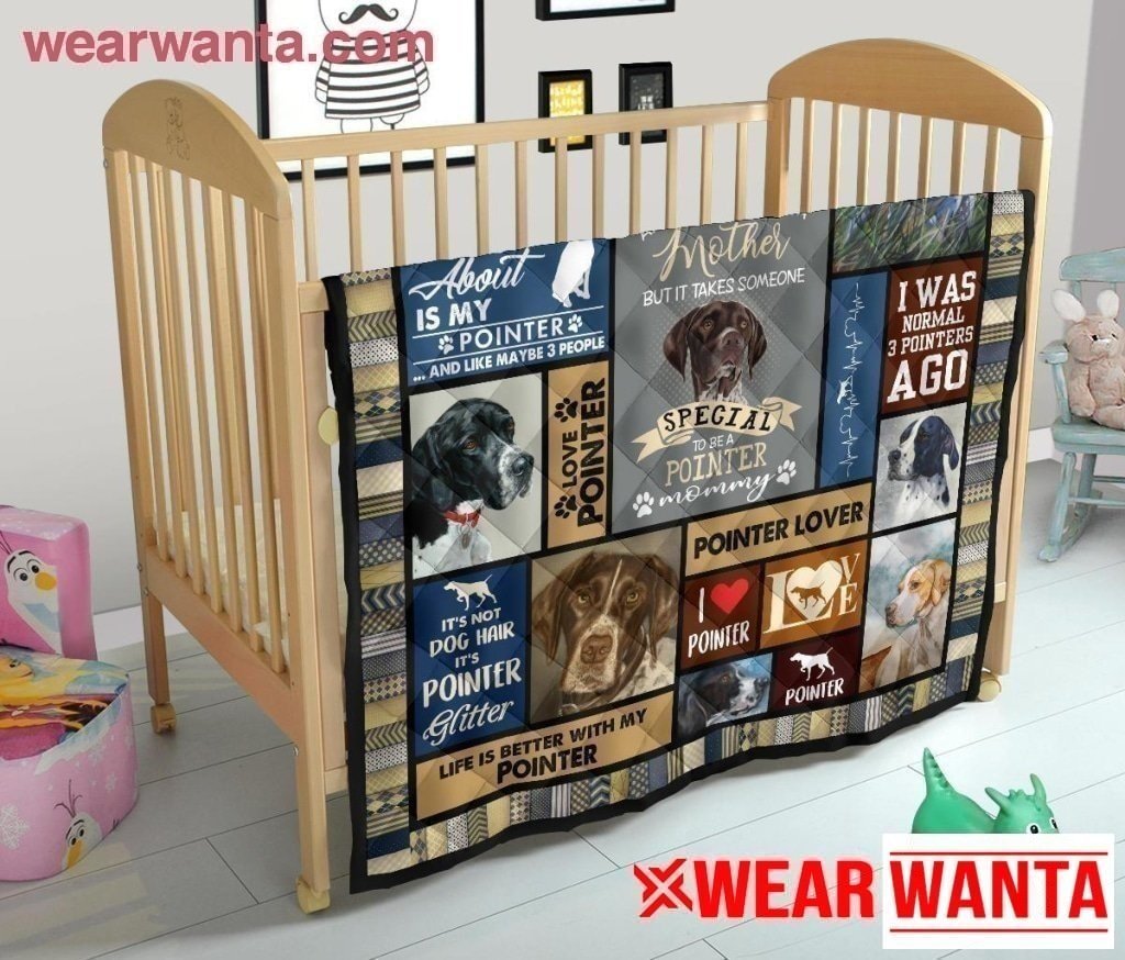 Pointer Mom Blanket Funny Gift Idea For Dog Lover-Gear Wanta