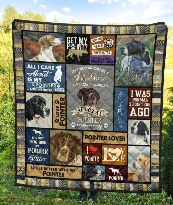 Pointer Mom Blanket Funny Gift Idea For Dog Lover-Gear Wanta