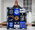 Police Blue Line Quilt Blanket Gift For Police Officer HH19-Gear Wanta