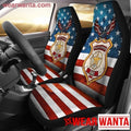 Police Officer Dad American Flag Car Seat Covers Gift-Gear Wanta